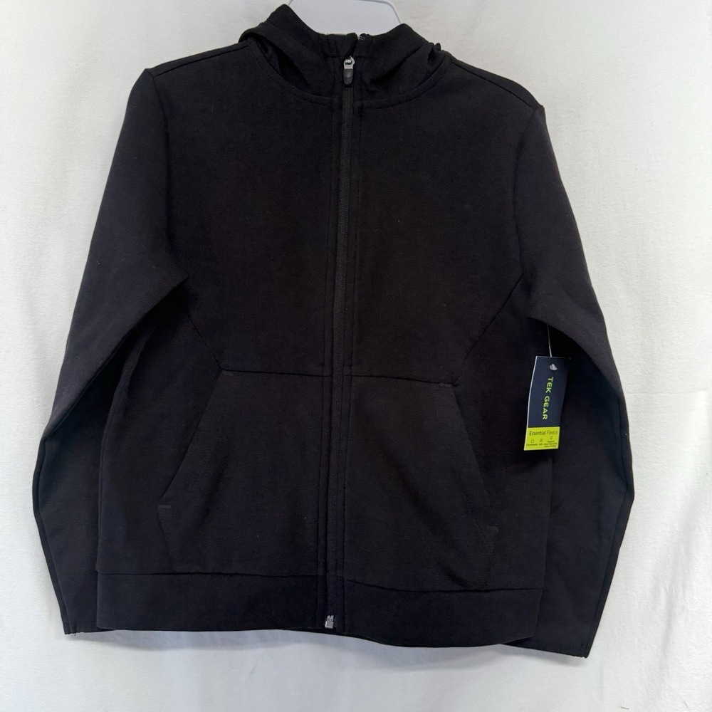 Tek Gear Black Full Zip Kids S Hoodie New